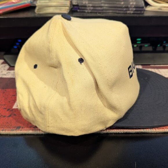 Vintage McDonald's Big Mac Hat Employee Word Mark Beige Blue Uniform Cap - Picture 3 of 6